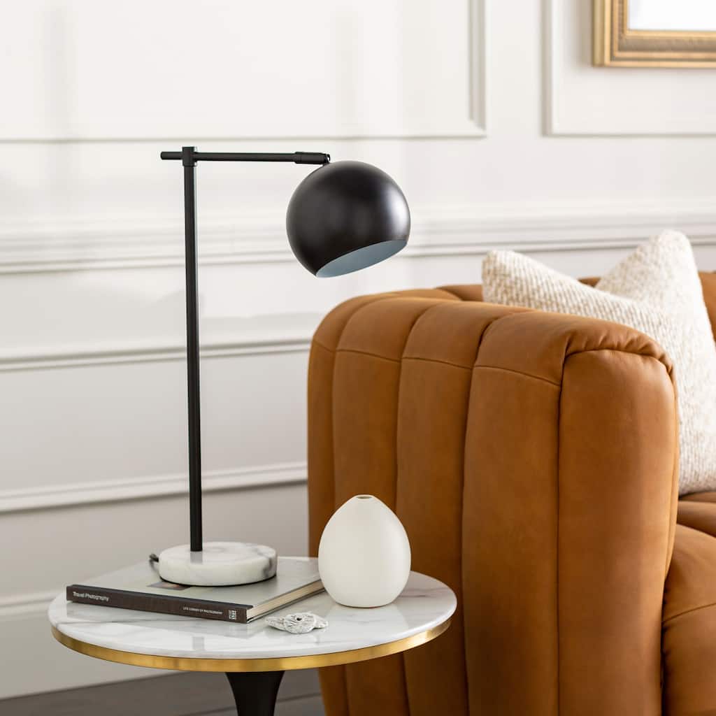 Livabliss Enfield Modern Metal Table Lamp - 21"H x 15"W x 6"D