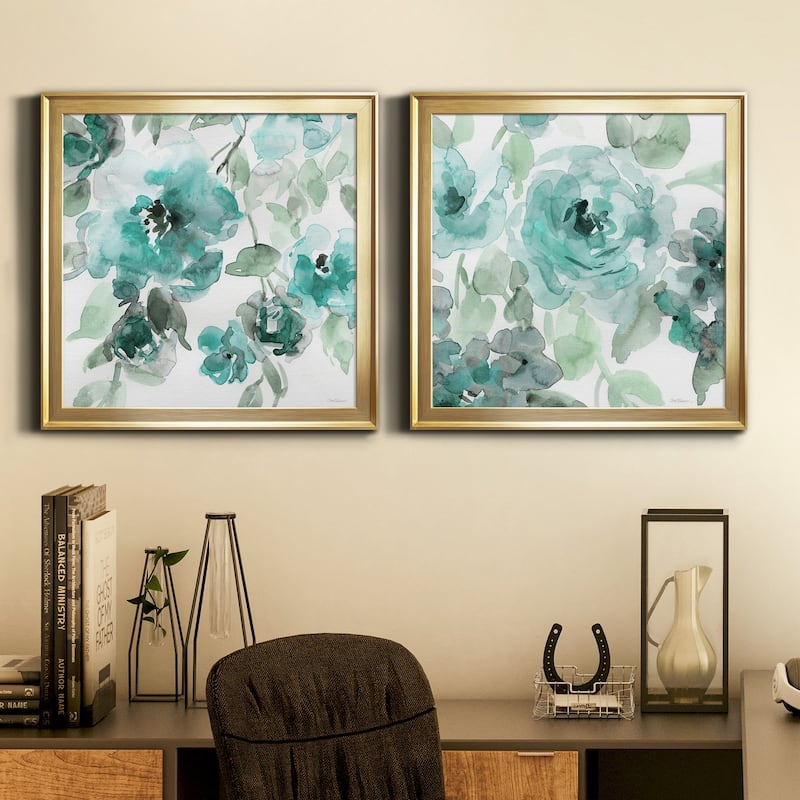 Belle's Teal I-Premium Framed Canvas - Ready to Hang - Multi-Color