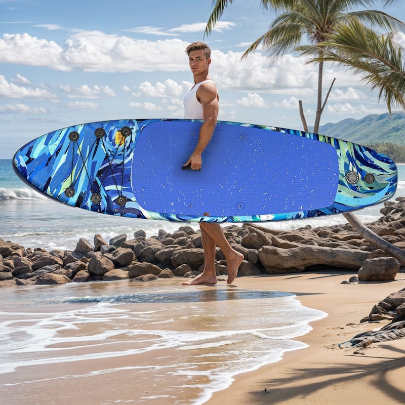 Inflatable Stand Up Paddle Boards with Premium SUP Paddle Board Accessories, Wide Stable Design, Non-Slip Comfort Deck