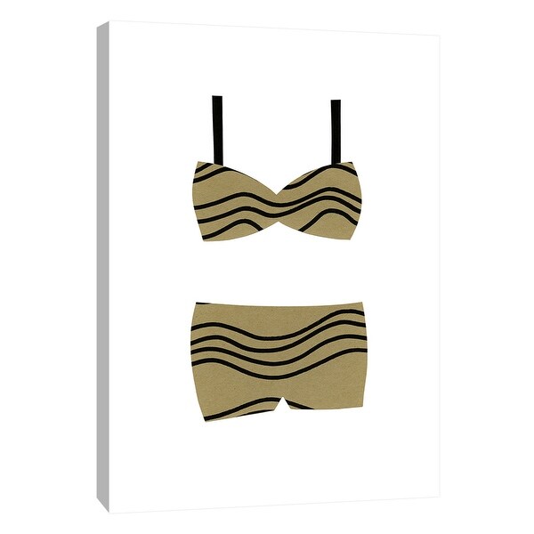 PTM Images 9-108669 PTM Canvas Collection 10" x 8" - "Retro Swim II" Giclee Nautical and Ocean Art Print on Canvas