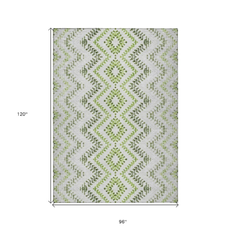 HomeRoots Geometric Transitional Rectangle Outdoor Rug