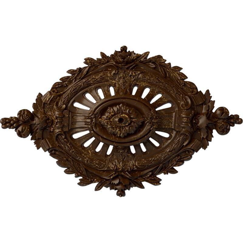 35 7/8"W x 22 1/2"H x 4 3/8"P Antonio Ceiling Medallion