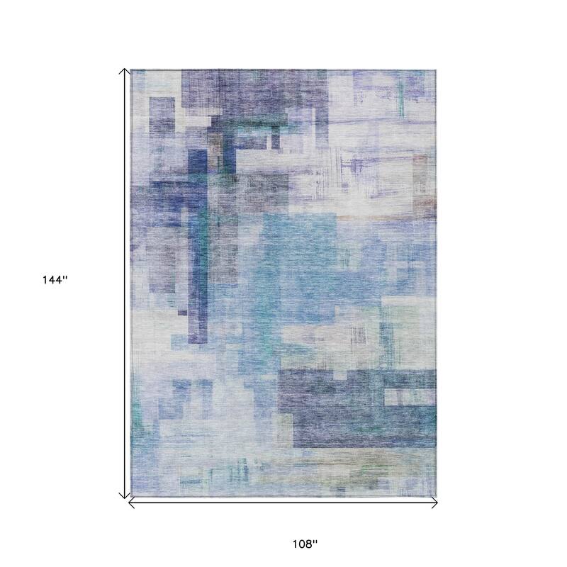 HomeRoots Abstract Transitional Rectangle Outdoor Rug