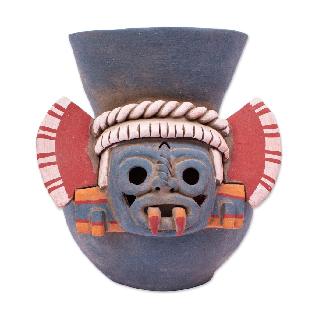 Novica Handmade Lord Of The Rainstorm Ceramic Vessel