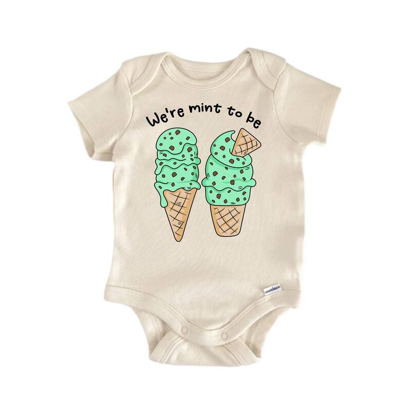 We're Mint Best Friends Bff Bestie Valentine's Day - Baby Boy Girl Clothes Bodysuit - White - 6-9M