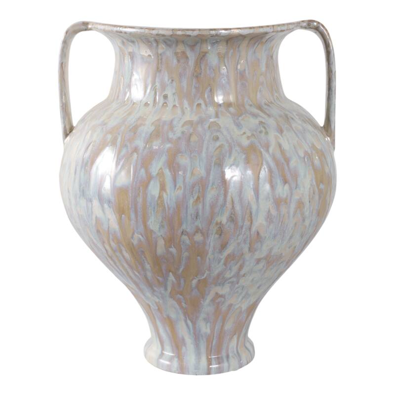 Stoneware Decorative Vase with Sculptural Twisted Design Home Decor