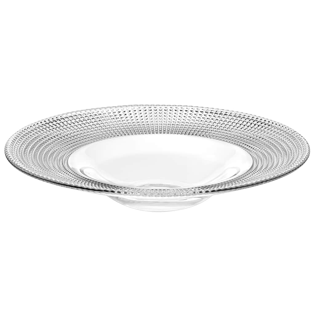 Majestic Gifts Inc Glass Lg Serving Bowl/Plate-W/ Border-11.8"Diameter