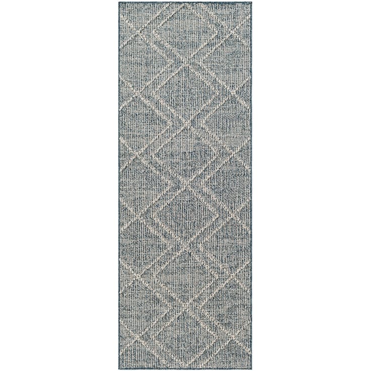 Livabliss Sarasota Outdoor Safe Diamond Stripe Area Rug
