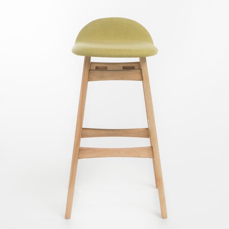 Carson Carrington Viborg 35-inch Green Fabric Bar Stool (Set of 2) by Christopher Knight Home