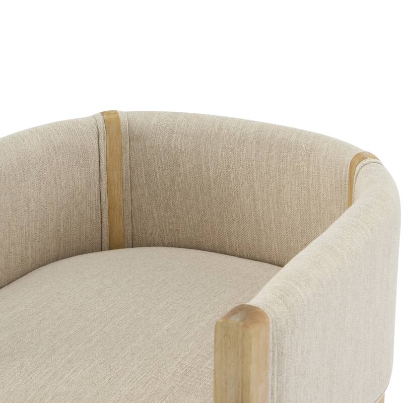 Christopher Knight Home - Callahan Linen Upholstered Dining Chair with Armrests
