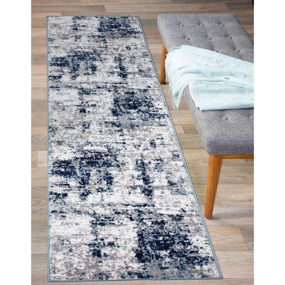 World Rug Gallery Distressed Abstract Area Rug