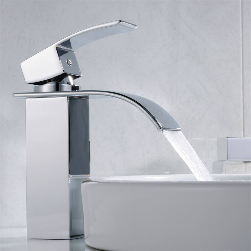 Chrome Bathroom Faucet,Faucet for Bathroom Sink,Single Hole Faucet