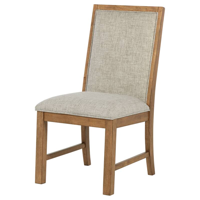 Bruner Upholstered Side Chair Natural Brown (Set of 2) - 20.00'' x 24.75'' x 38.00''