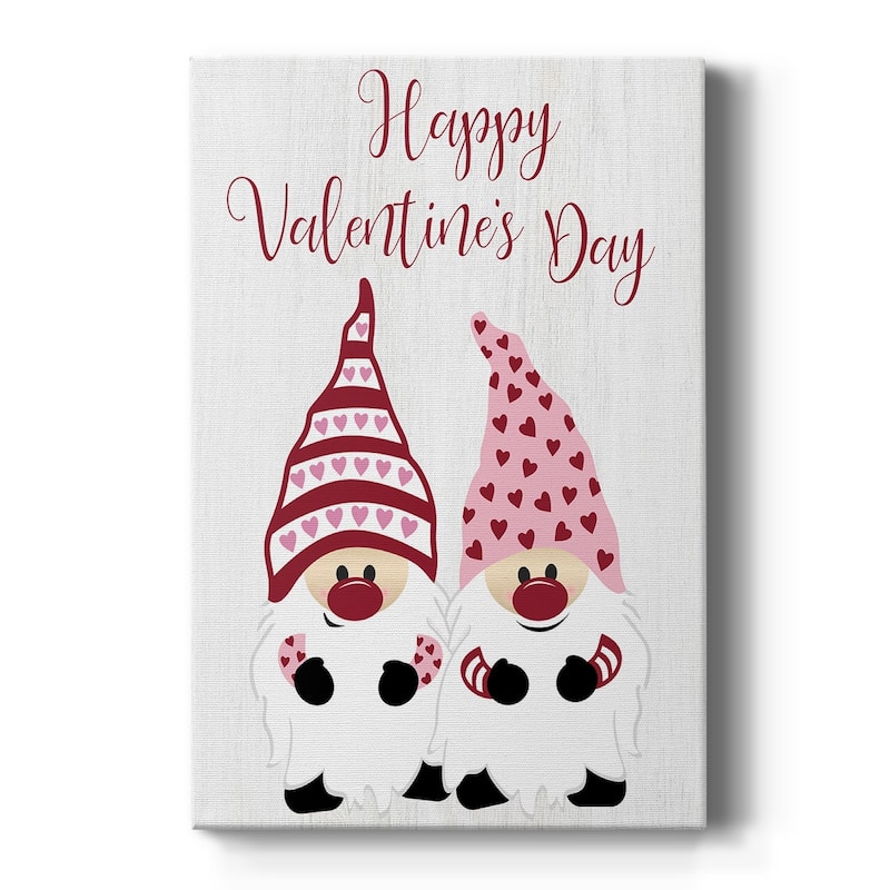 Valentines Gnomes Premium Gallery Wrapped Canvas - Ready to Hang - 8X12