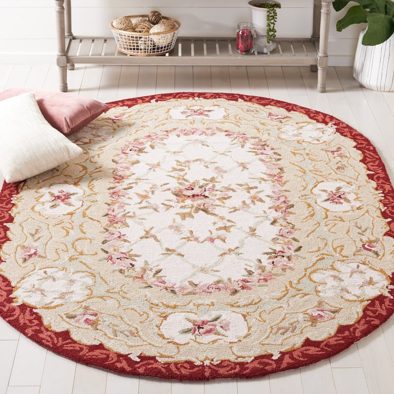 SAFAVIEH Handmade Chelsea Nour French Country Wool Rug