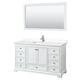 Option White / White Cultured Marble Top / Polished