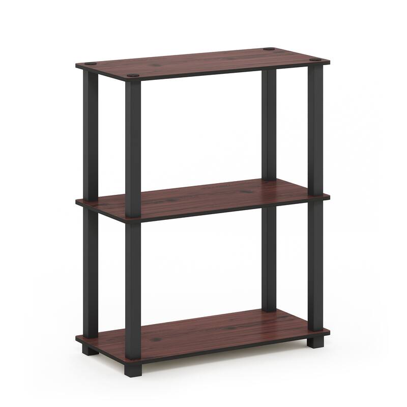 Furinno Turn-S-Tube 3-Tier Compact Multipurpose Shelf Display Rack with Square Tube
