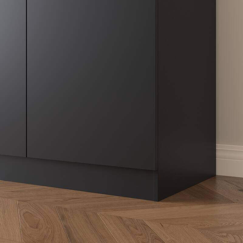 Sideboard Buffet Cabinet with Storage, 4 Doors & 2 Drawers, Wood Coffee Bar for Kitchen & Dining Room