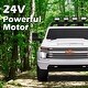preview thumbnail 6 of 15, Chevrolet Silverado HD Kids Ride-On Truck, 24V, 4WD, Dual Seats, Bluetooth & Music, for Ages 3-8 White