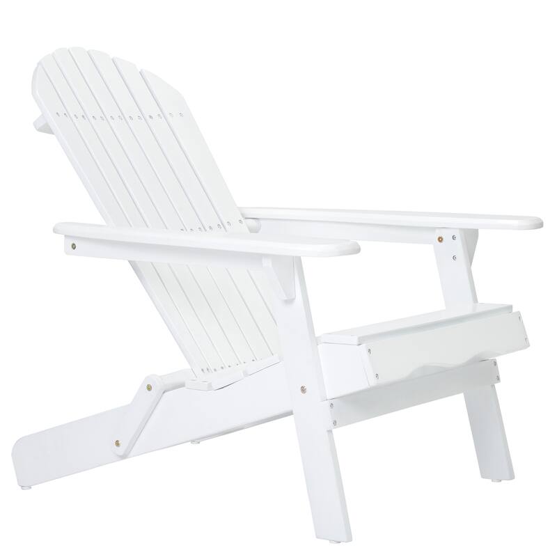 Rustic Acacia Wood Foldable Adirondack Chairs