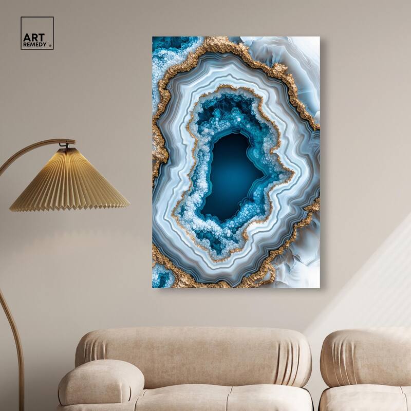 Gilded Geode Eye II Canvas by Art Remedy, Gallery Wrapped