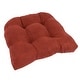 preview thumbnail 2 of 62, 19-inch U-Shaped Microsuede Chair Cushion (Set of 1, 2, or 4) Single - Cardinal Red
