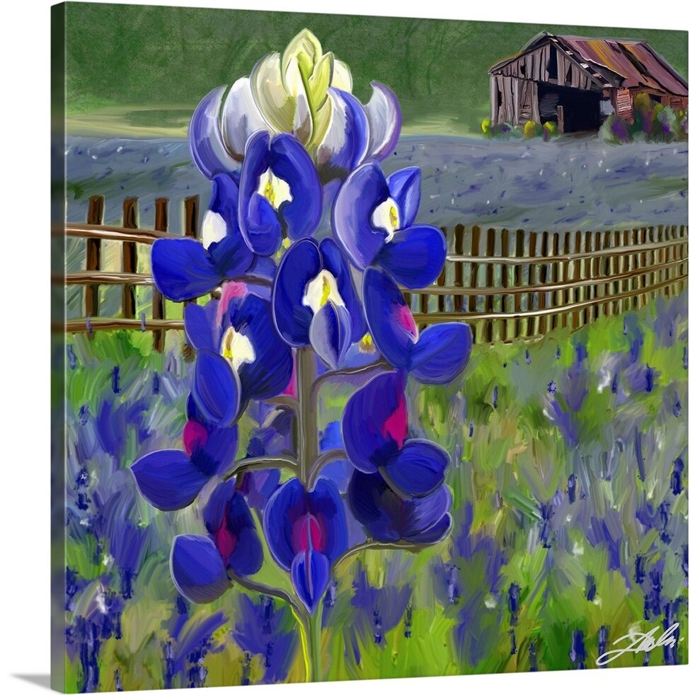 Shop Bluebonnet Canvas Wall Art Free Shipping Today