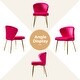 preview thumbnail 70 of 88, Barbara Contemporary Upholstered Side Chair with Small Base Set of 2 by HULALA HOME