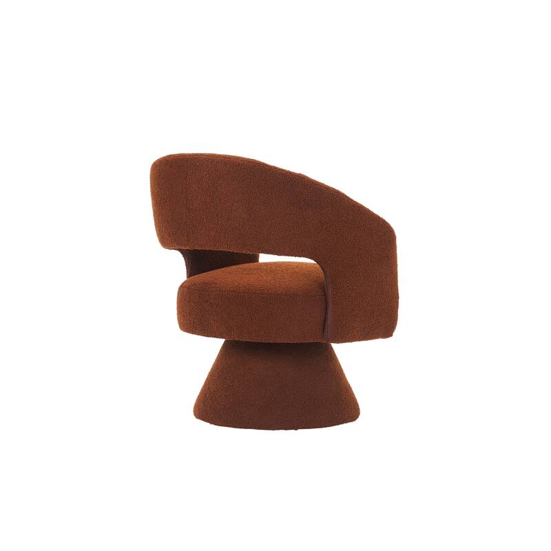Swivel Accent Chair, Modern Luxury Accent Chair, Comfy Round Armchiars, 360 Degree Swivel Barrel Chairs for Living Room