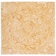 preview thumbnail 38 of 119, SAFAVIEH Handmade Marquee Genta Modern Medallion Wool Rug 6' Square - Yellow/Ivory - Square