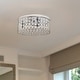 preview thumbnail 1 of 40, Silver Orchid Bergman 12-inch Elipse Round Flushmount