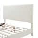 preview thumbnail 43 of 58, Furniture of America Gail Modern White Boucle Adjustable Queen-Size Platform Bed