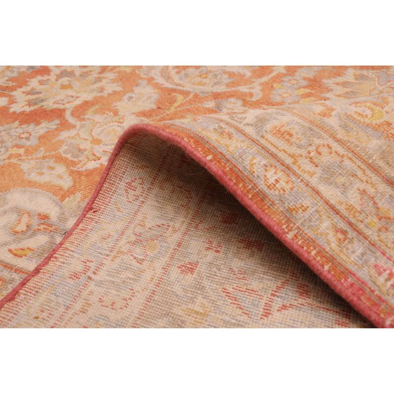 ECARPETGALLERY Hand-knotted Antalya Vintage Rust Wool Rug - 9'10 x 13'2