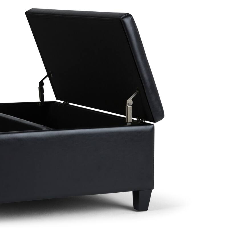 WYNDENHALL Tyler 36 inch Wide Contemporary Square Table Ottoman
