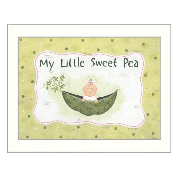 My Little Sweet Pea White Framed Print Wall Art - Bed Bath & Beyond ...