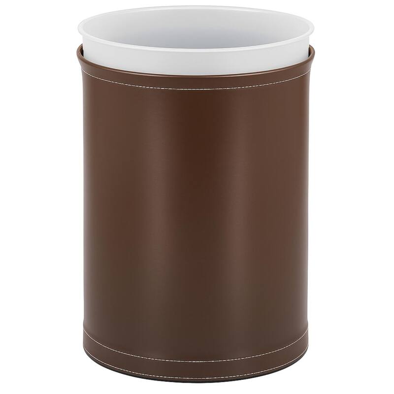 STITCHED 13Qt Oval Wastebasket w/ Liner (2pc Set)