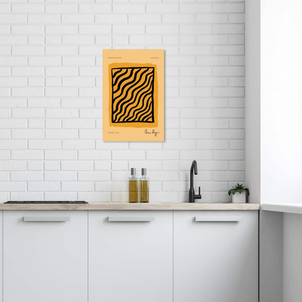 Wynwood Studio Canvas Abstract Positive Light Orange Orange and Light Orange Modern & Contemporary Wall Art Canvas Print