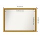 preview thumbnail 22 of 191, Wall Mirror Choose Your Custom Size - Extra Large, Townhouse Gold Wood
