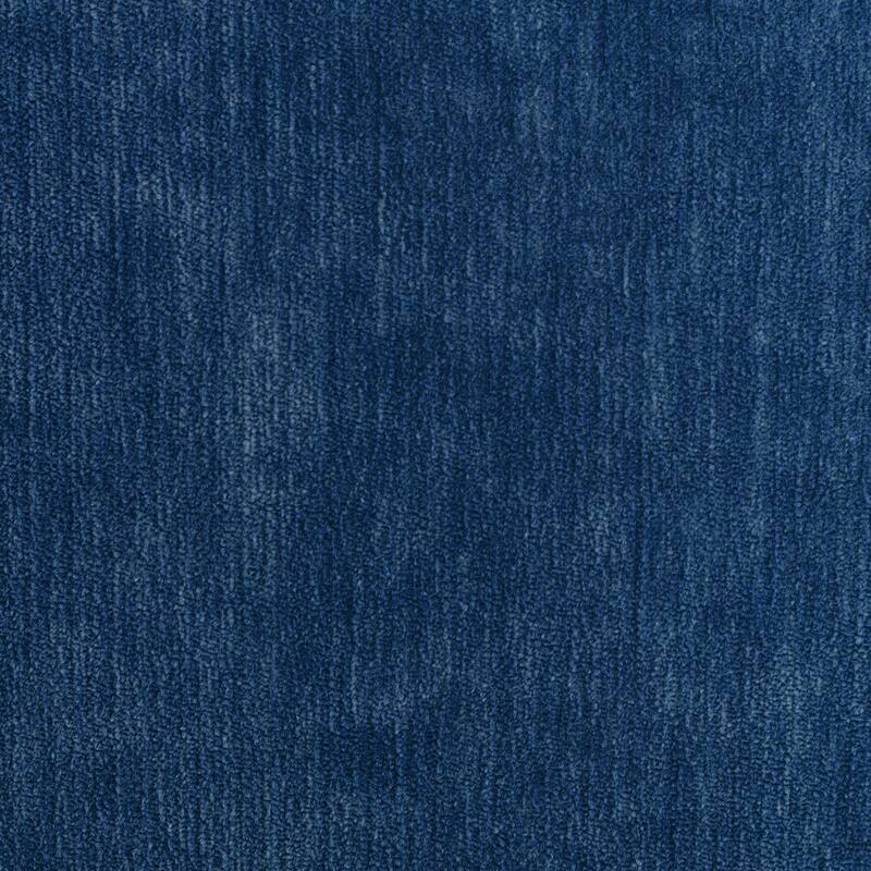 110" L-Shape Convertible Sofa with Ottoman, Blue Velvet, for Living Room