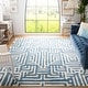 preview thumbnail 6 of 50, SAFAVIEH Amsterdam Selma Modern Rug 8' x 10' - Ivory/Light Blue - Rectangle