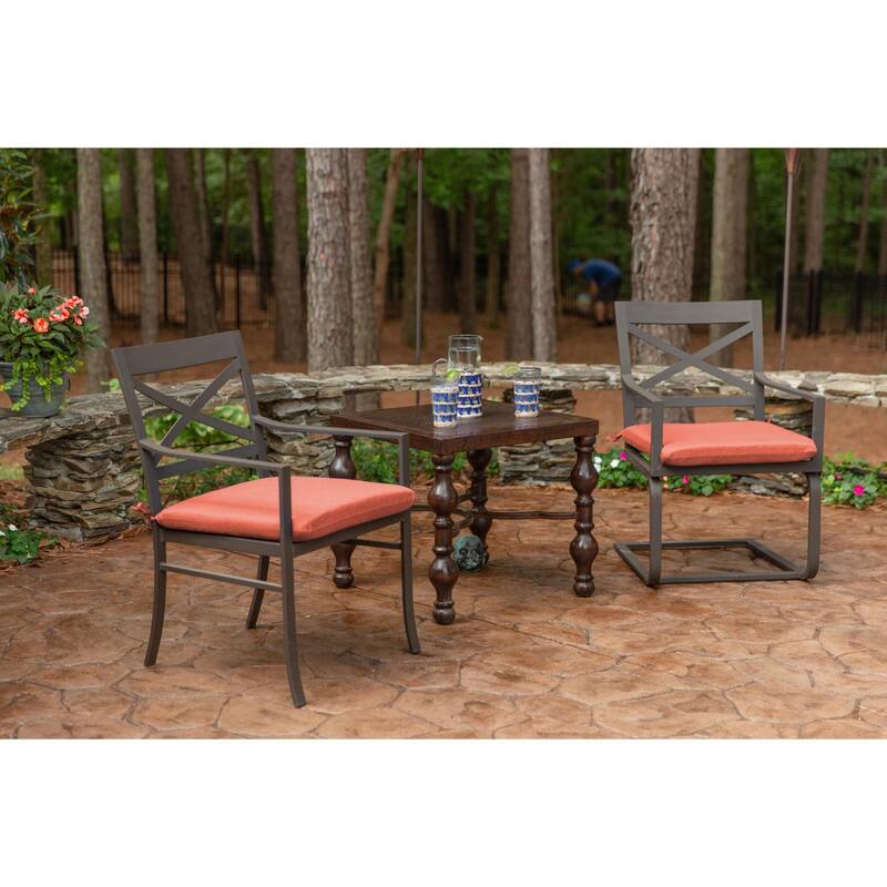 Sunbrella Solid fabric 20 in. Square seat pad with 17 options (2 pack)