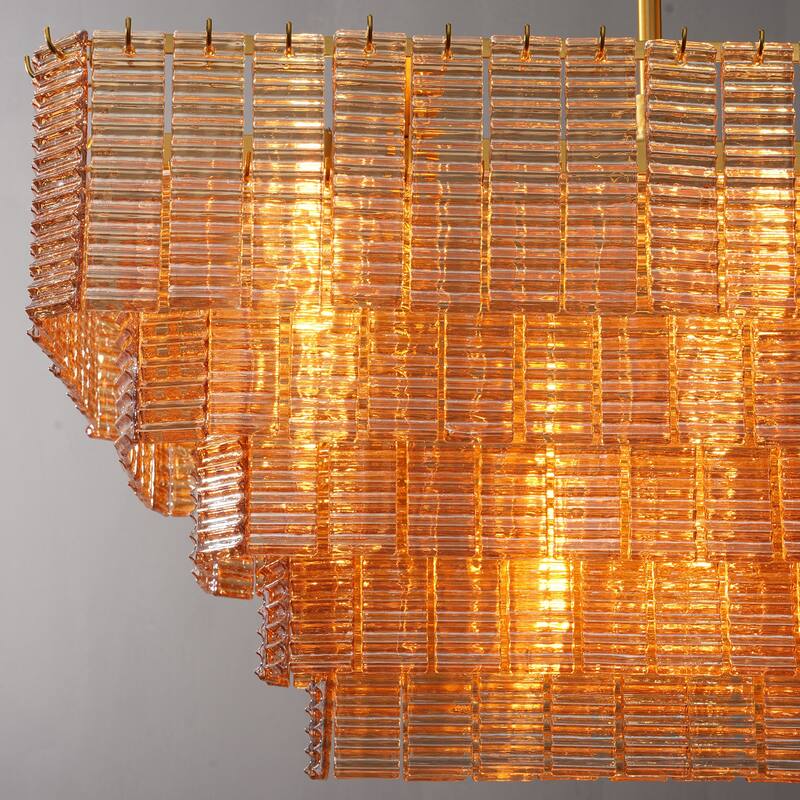 Modern Chandelier, 41 in. 9-Light Black & 59 in. 11-Light Gold Options for Dining Room, Living Room, Foyer, Bedroom