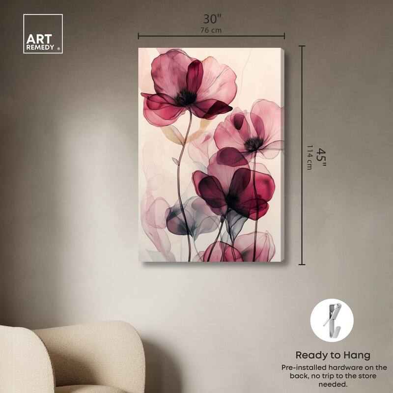 Filigree Flora I Canvas by Art Remedy, Gallery Wrapped