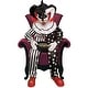 preview thumbnail 3 of 9, Haunted Hill Farm Hartley the Sitting Scare Clown by Tekky, Premium Talking Halloween Animatronic, Plug-In or Battery