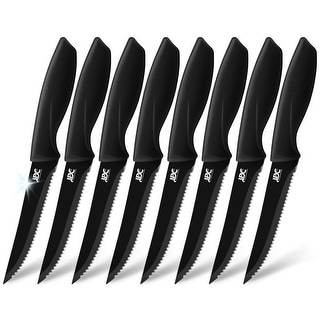 Non-Stick Steak Knives - Set of 6 | Non-Stick Steak Knives Constructed from Superior Stainless Steel with A Protective, Non-Stick coating. Includes