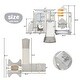preview thumbnail 7 of 16, 5 in 1 Toddler Slide and Swing Set, Kids Playground Climber Slide Playset with Drawing Whiteboard, , Freestanding Combination