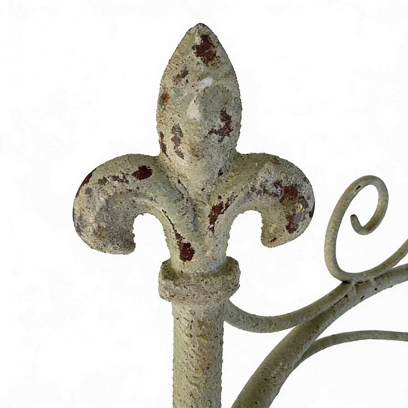 25.6" by 67.72"Iron Garden Fence, Pretty Vintage Green Rustic Style Decorative Fence Pannels, Plants Climbing Trellis