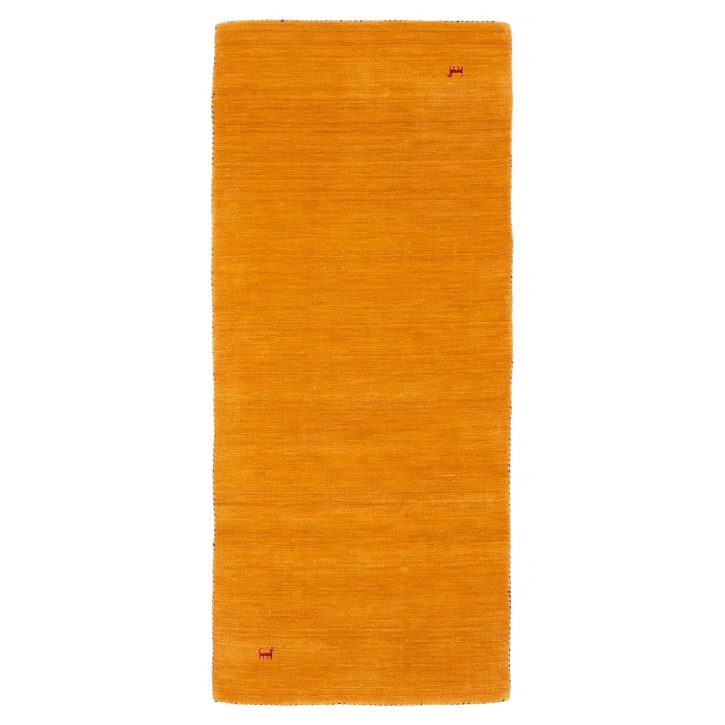 Kashkuli Gabbeh Burnt Orange Rug 2'9" x 6'6" - 2'9 x 6'6