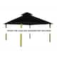 14 ft. sq. ACACIA Gazebo Roof Framing and Mounting Kit - 14X14 - Black