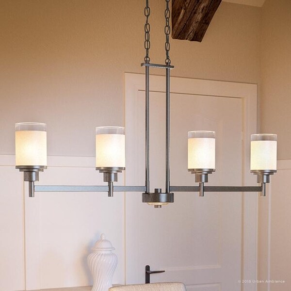 Shop Luxury Contemporary Chandelier, 20"H x 34.167"W, with ...